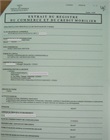 Extrait du registre de commerce